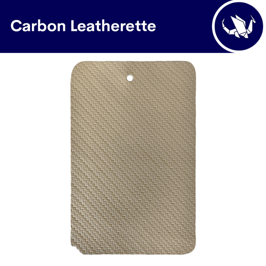 Carbon Leatherette - Light Beige