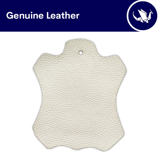 Genuine Leather - White