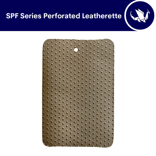 SPF Series Perforated Leatherette - Dark Beige