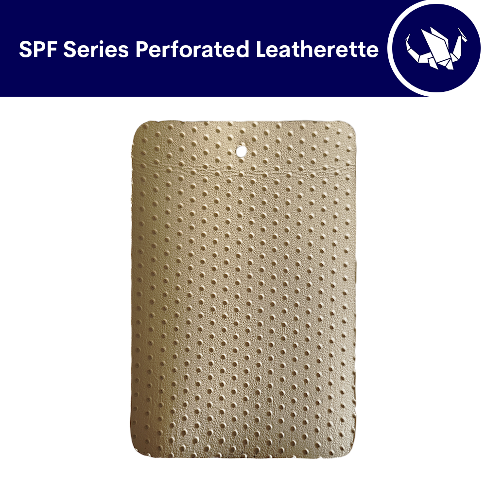 SPF Series Perforated Leatherette - Light Beige