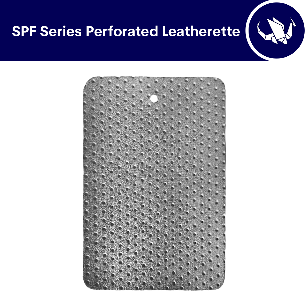 SPF Series Perforated Leatherette - Light Gray